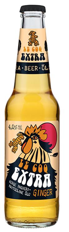 A. Le Coq Extra Ginger õlu 4%vol 330ml