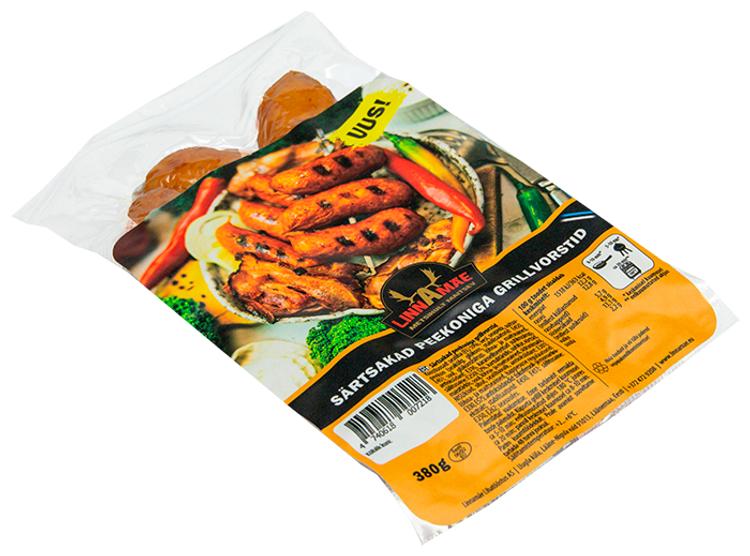 Särtsakad peekoniga grillvorstid 380g