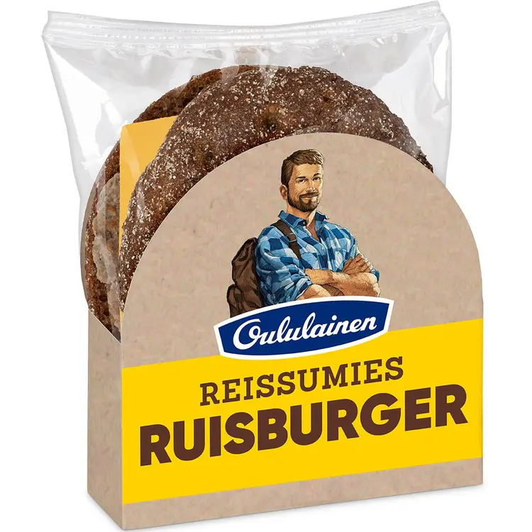 Oululainen Reissumies Ruisburger 160g