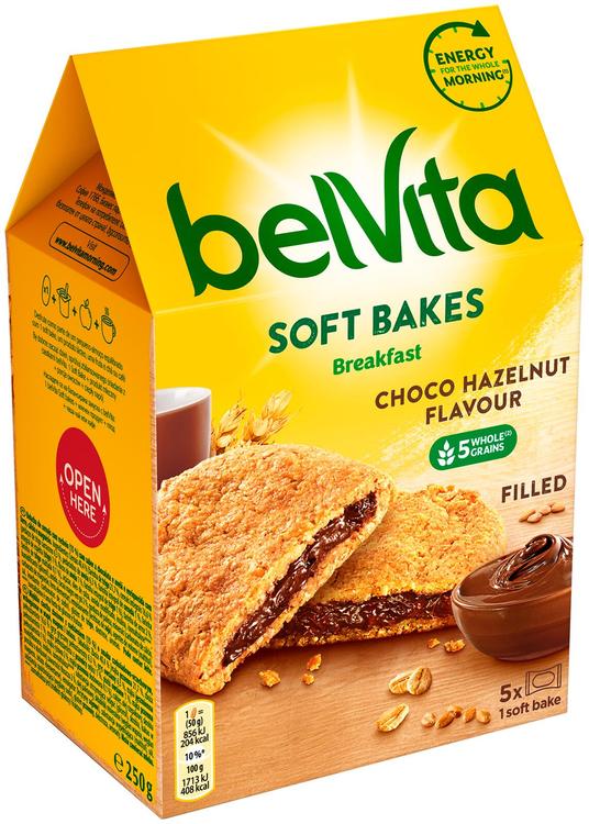 Belvita pehme küpsis šokolaadikreemiga 250g