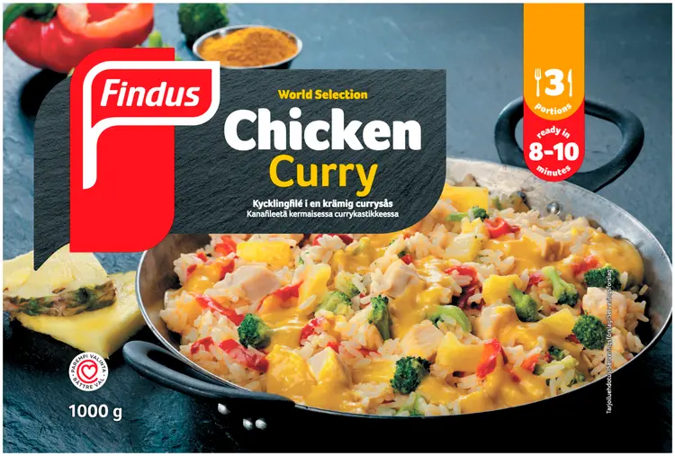 Findus Chicken Curry 1000g, pakaste