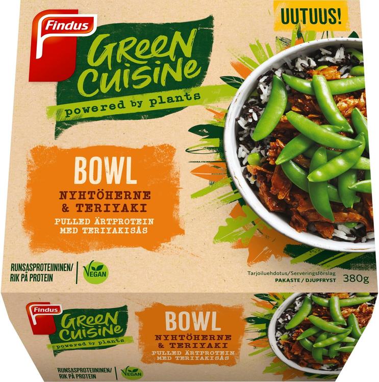 Findus Green Cuisine Nyhtöherne & teriyaki bowl 380g, pakaste