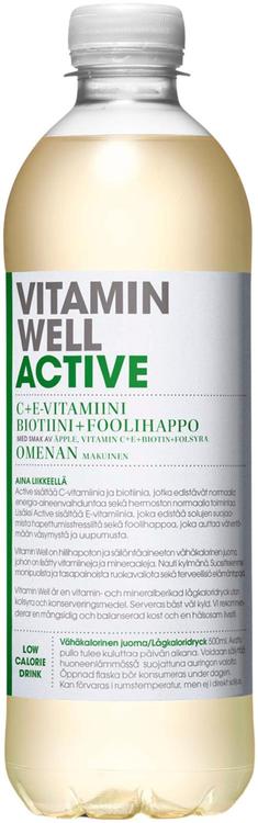 Vitamin Well Active hyvinvointijuoma 500ml