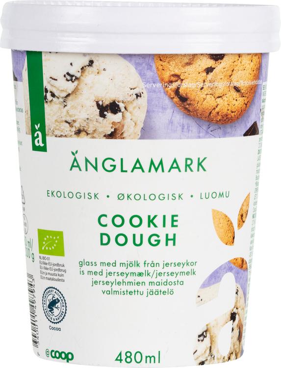 Änglamark Cookie Dough vaniljajäätelö luomu 480 ml