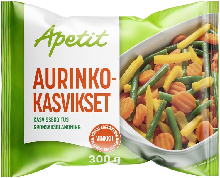 Apetit Aurinkokasvikset kasvissekoitus pakaste 300g