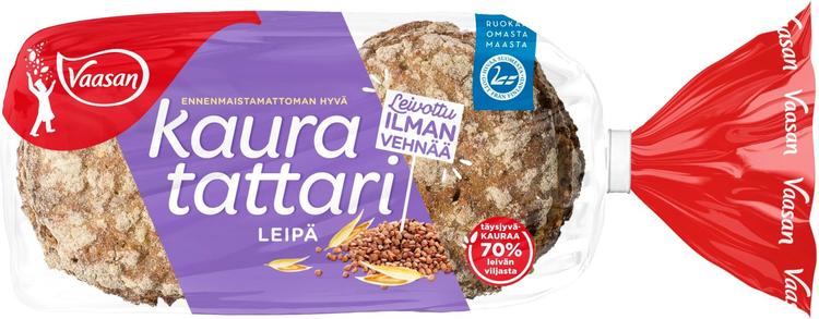 Vaasan Kaura-tattarileipä 360 g