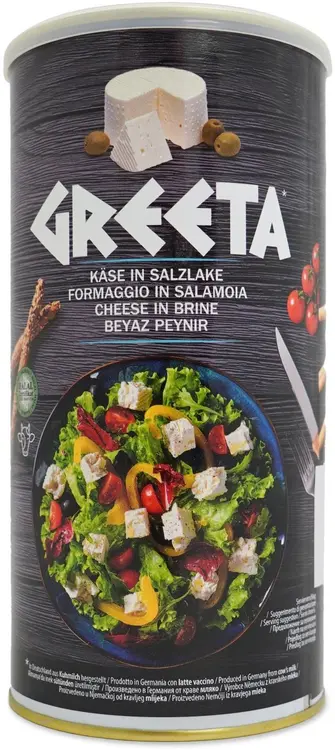 Bergader GREETA salaattijuusto 800g, vedessä, kiekkoina
