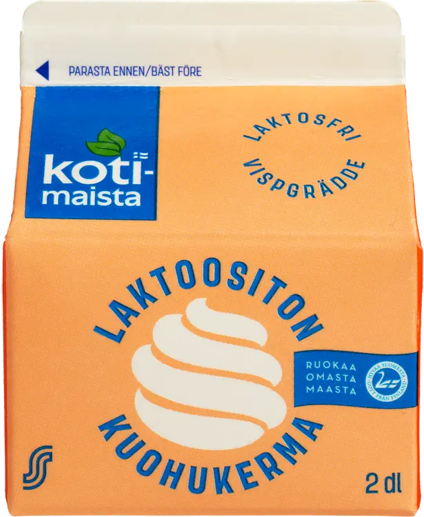 Kotimaista 2dl laktoositon ESL 35% kuohukerma