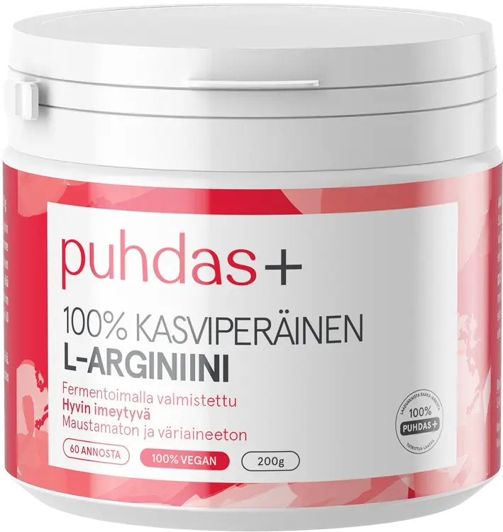 Puhdas+ Kasviperäinen L-Arginiini 200g