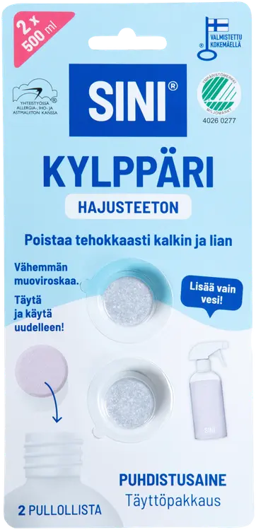 Sini Kylppäri täyttöpakkaus 2 kpl hajusteeton