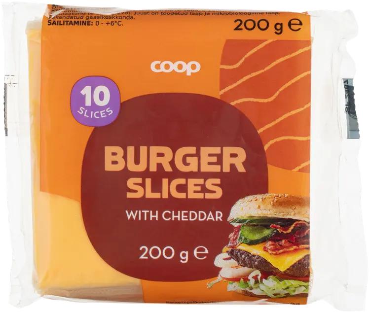 Coop cheddar-sulatejuustoviipaleet 200 g