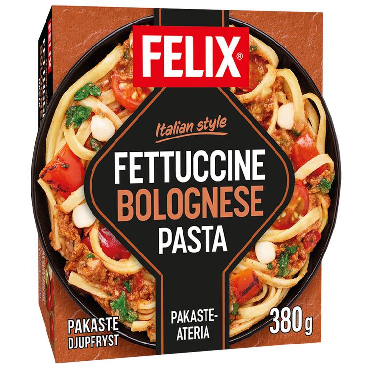 Felix Italian style fettuccine bolognese pasta pakasteateria 380g