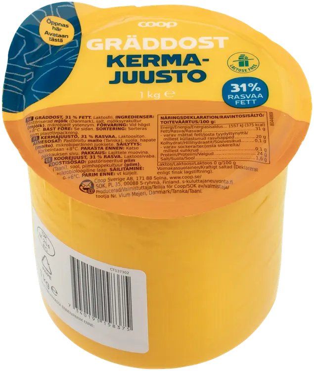 Coop kermajuusto 1 kg