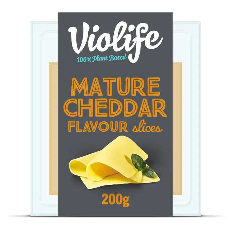 Violife 100% Vegan Mature Cheddar Flavour Slices 200g