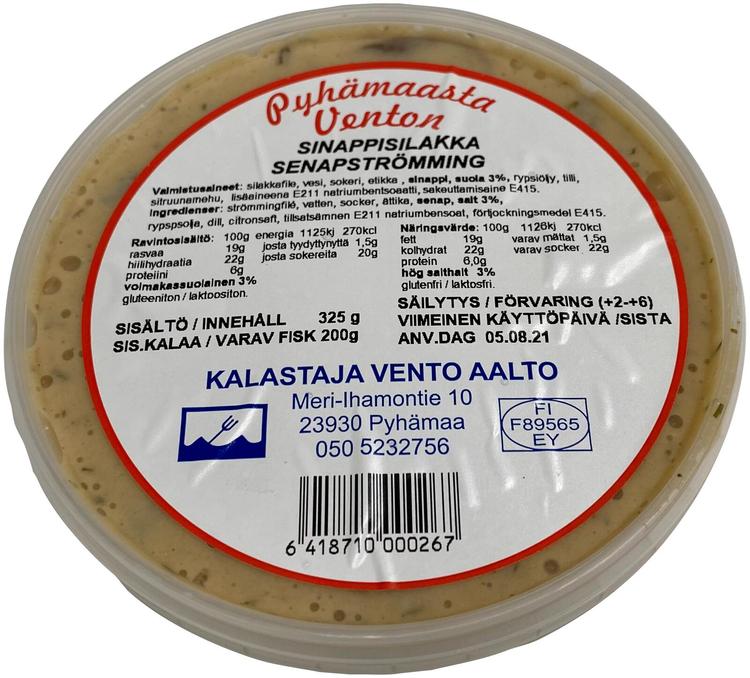 Vento Aalto Sinappisilakka 325/200g