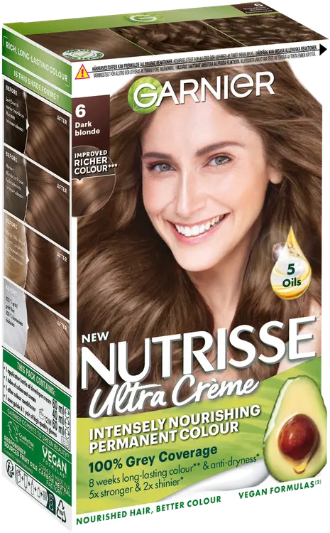Garnier Nutrisse Ultra Creme 6.0 Dark Blonde Tummanvaalea kestoväri 1kpl