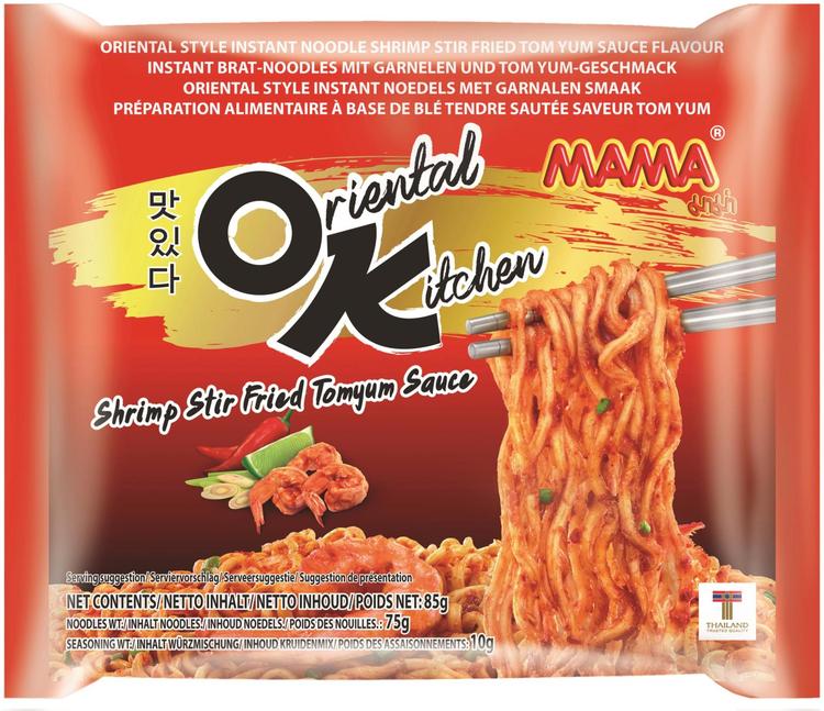 Mama OK Stir fry Katkaravunmakuinen nuudeli Tom Yum kastike 85g