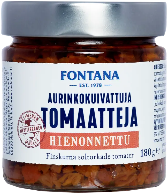 Fontana Aurinkokuivattu tomaatti 180g Hienonnettu