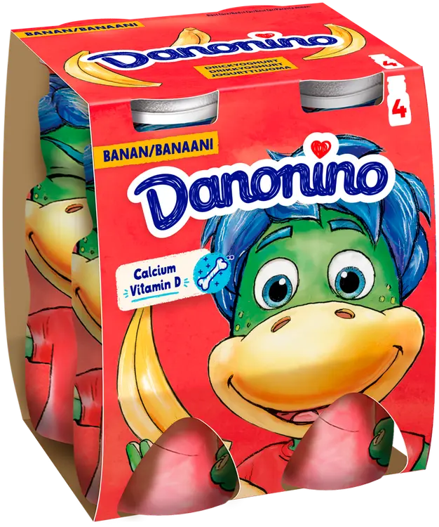 Danone Danonino Jogurttijuoma, banaani 4x100g