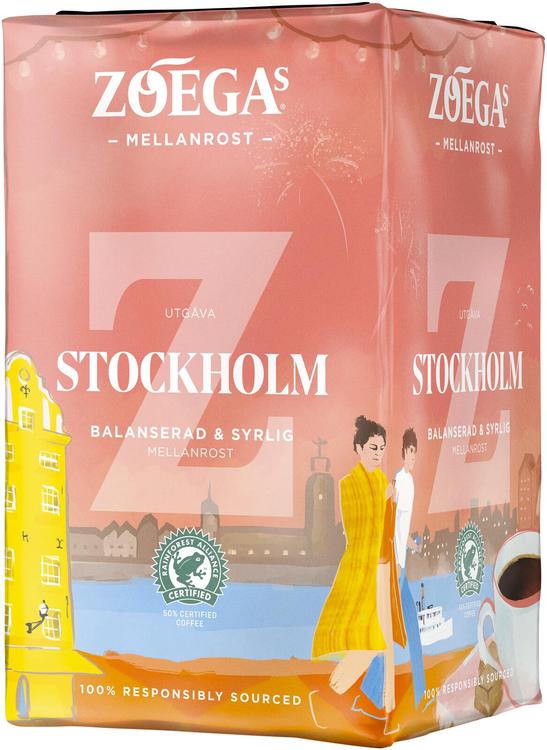 Zoégas 450g Stockholm keskipaahtoinen suodatinkahvi