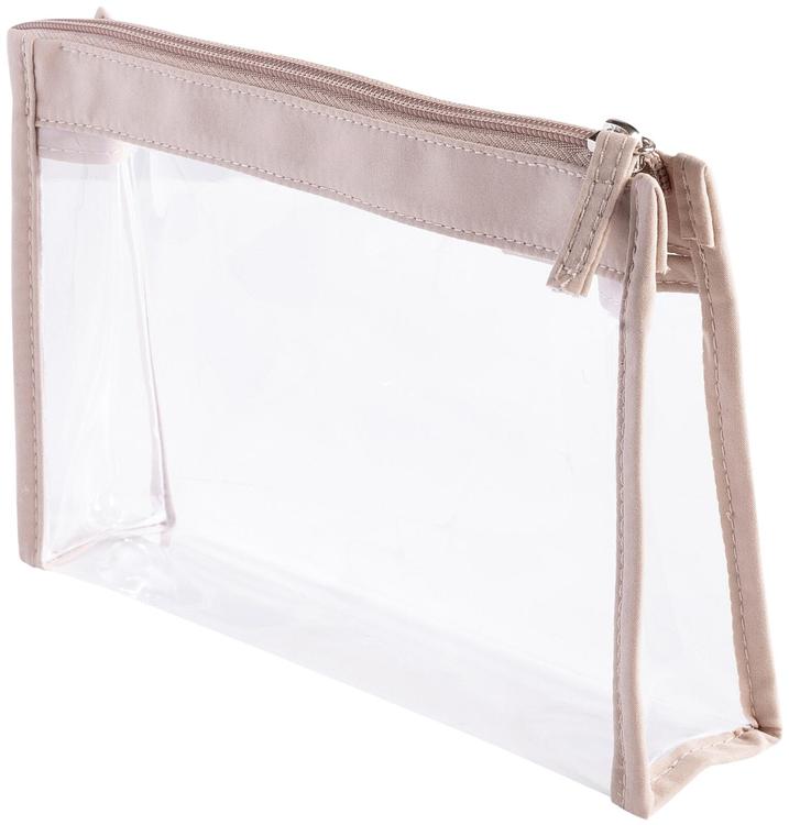 Cailap Kosmetiikkalaukku kirkas/beige, TPU