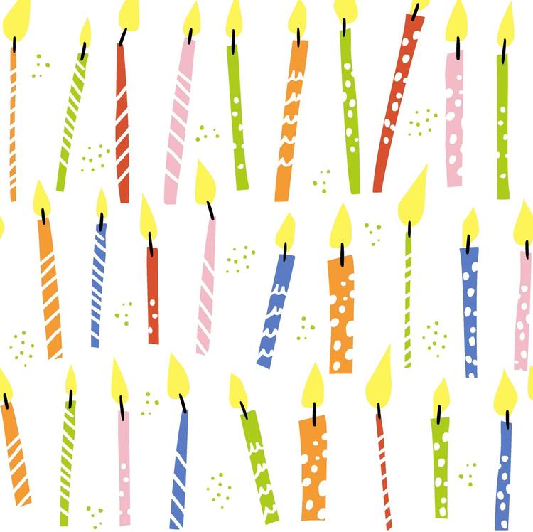 Duni Paper+ Design 20kpl 33cm 3-krs B-day Candles lautasliina x 102