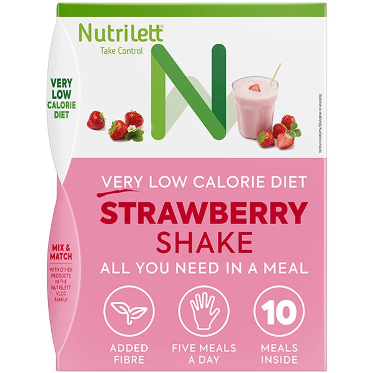 Nutrilett VLCD Strawberry Shake mansikanmakuinen pirtelö 10x35g