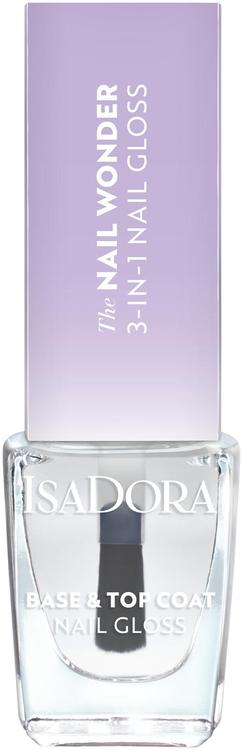 IsaDora Nail Wonder 3-in-1 Nail Polish Clear kynsilakka 6 ml