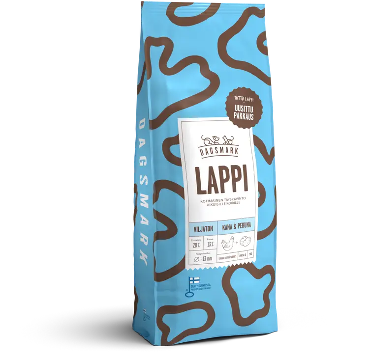Dagsmark LAPPI viljaton koiran kuivaruoka kana-peruna 2kg