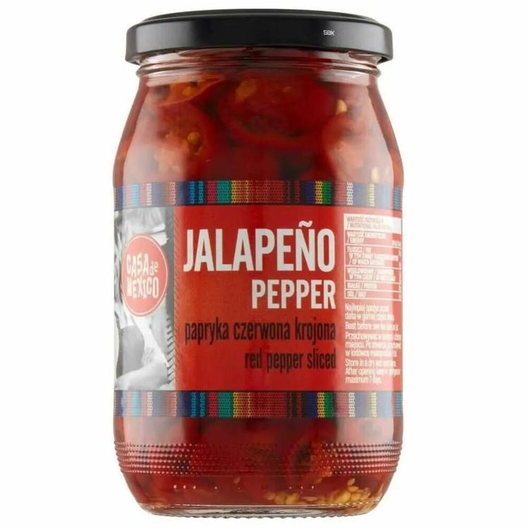 Punane jalapeno viilutatud 340/200 g