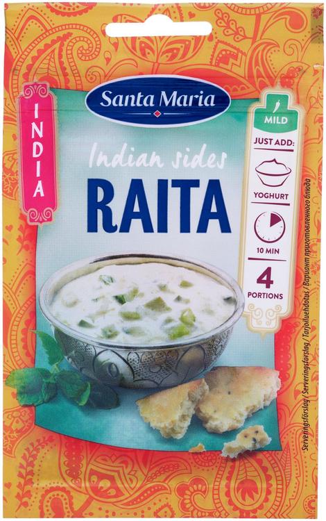 Santa Maria Indian Sides Raita, mintunmakuinen mausteseos 8g