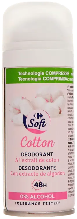 Carrefour Soft Cotton spraydeodorantti 100 ml