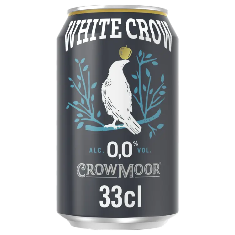 Crowmoor White Crow Dry Apple  alkoholiton omenasiideri 0,0 til-% tölkki 0,33 L