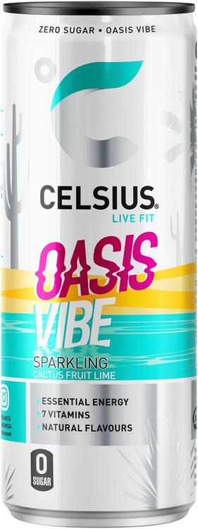 CELSIUS  Oasis Vibe kaktus lime energiajuoma 355 ml