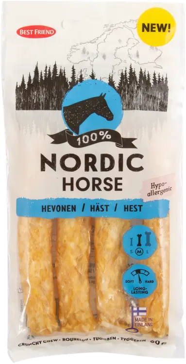 Best Friend Nordic Hevonen Hypoallergenic-rouheluu 12cm 4kpl 60g