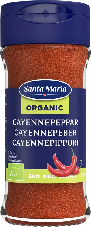 Santa Maria Cayennepippuri Luomu, purkki 38g