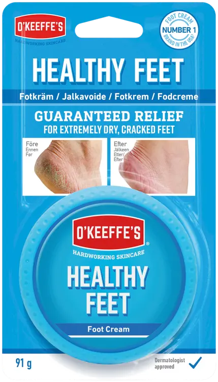O'Keeffe's 91g Jalkavoide Purkki