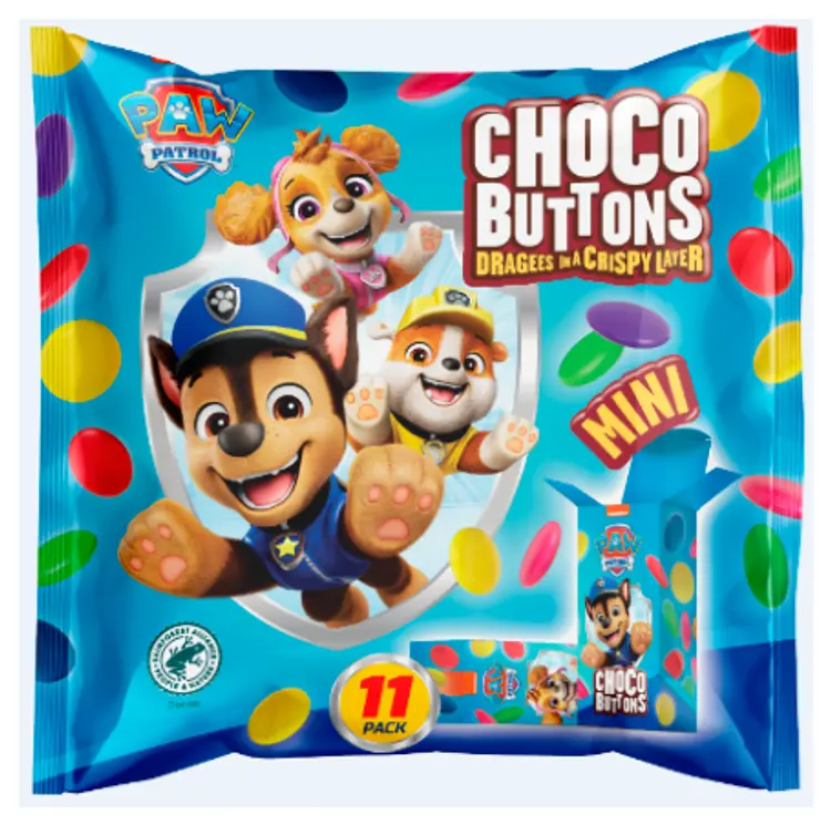 Paw Patrol Ryhmä Hau suklaanapit monipakkaus 154g