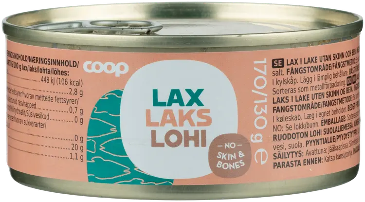 Coop lohi suolaliemessä 170/130 g