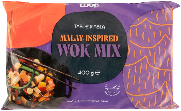 Coop Taste of Asia wokvihannekset Malay 400 g pakaste