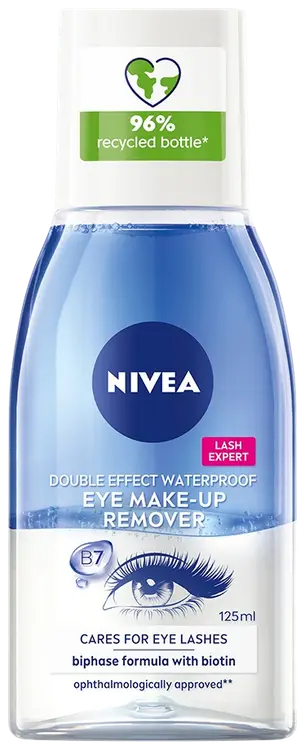 NIVEA 125ml Double Effect Eye Make-up Remover -silmämeikinpoistoaine