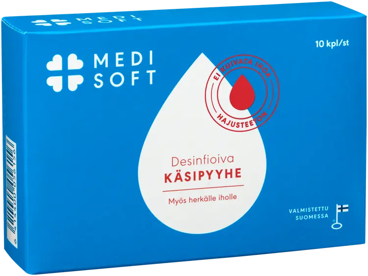 Medisoft 10kpl Desinfioiva käsipyyhe
