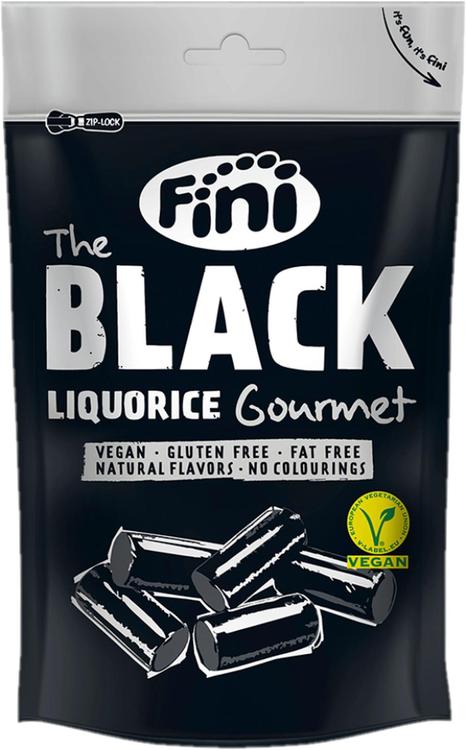 Fini Gourmet Black gluteeniton lakritsipussi 180g