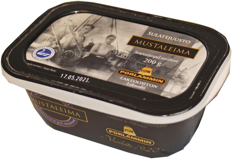 Porlammin Mustaleimasulatejuusto 200g rasia