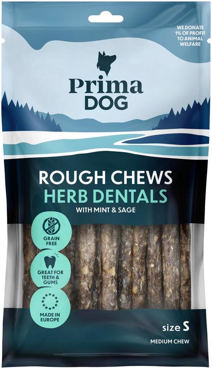 Primadog närimiskondid ürtidega koerele S 12cm 100g