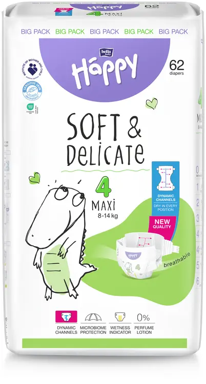 Happy Diapers Bella Maxi 4 teippivaippa 62 kpl 8-14 kg