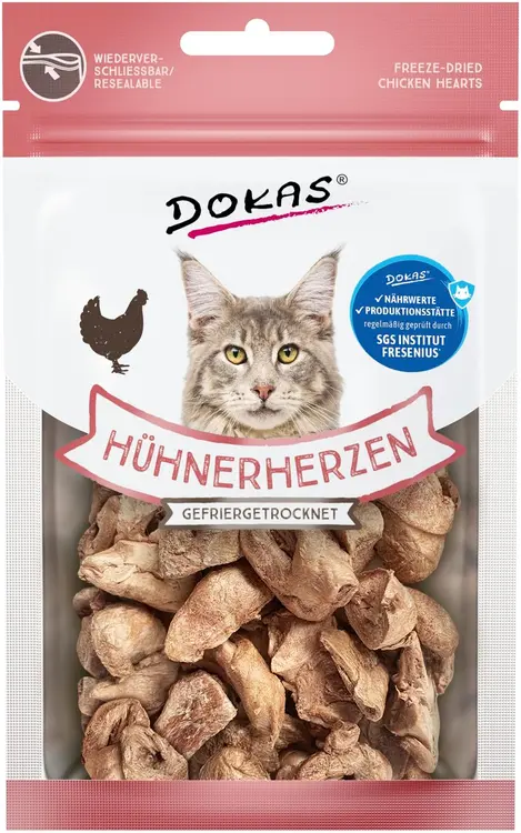 Dokas pakastekuivattu kanansydän 15g
