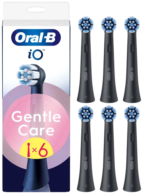 Oral-B iO Gentle Care Black vaihtoharja 6kpl