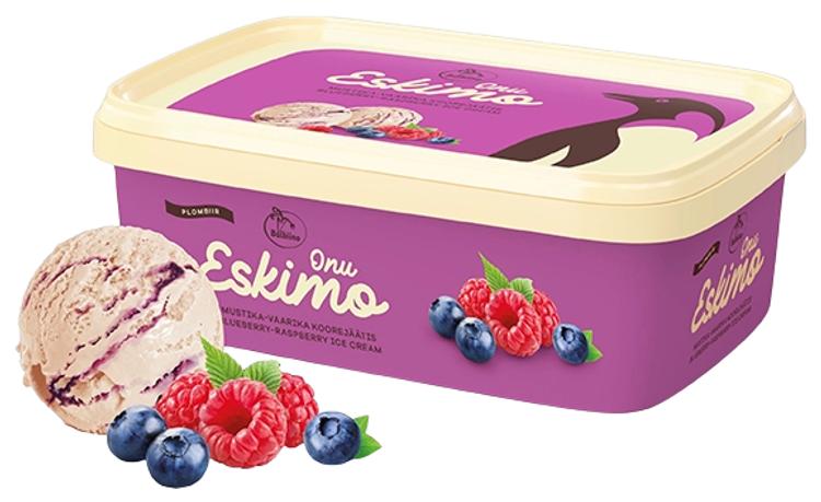 Mustika-vaarika koorejäätis, 480g/1 l