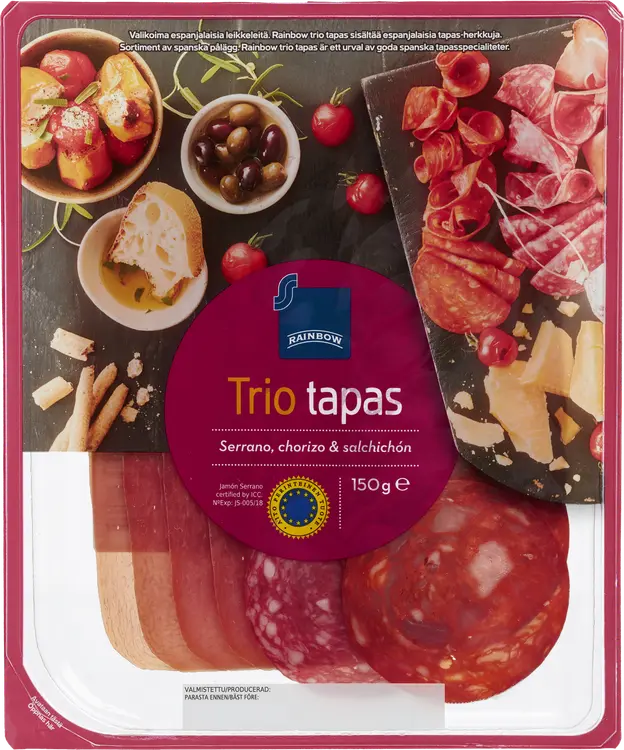 Rainbow Trio tapas 150g